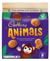 Cadbury Mini Animals Biscuits 8 x 5pk x 19.9g