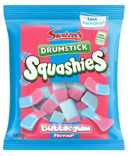 Swizzels Matlow Drumstick Bubblegum Squashies PM 12 x 131g