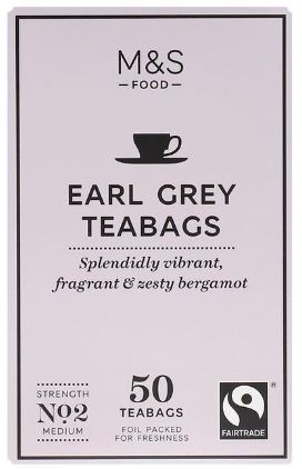 M & S Tea - Teabags Earl Grey 6 x 50