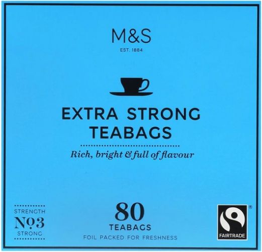 Marks & Spencer Extra Strong Tea 12 x 80's x 250g