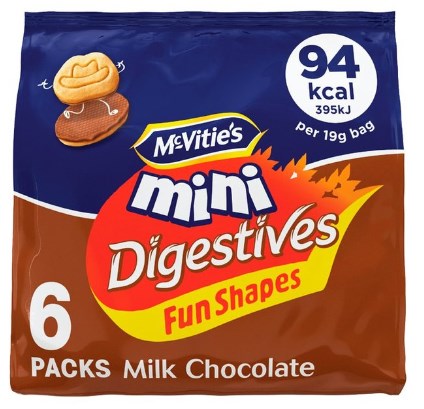 McVitie's Mini Chocolate Digestives 6pk x 8 x 114g