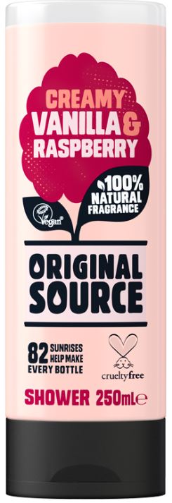 Original Source Vanilla & Raspberry Shower Gel 6 x 250ml