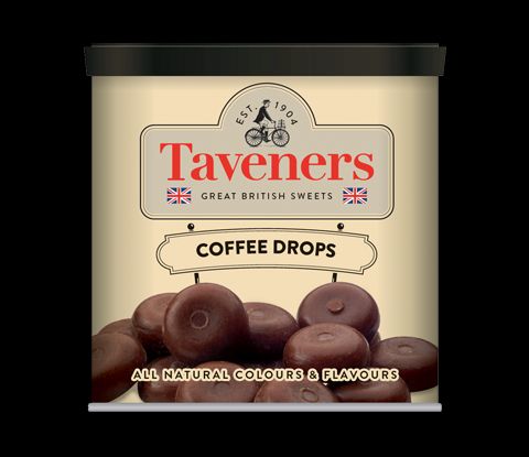 Taveners Tins Coffee Drops 12 x 200g
