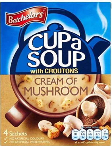 Batchelors Cupa Soup Mushroom 9 x 4pk x 99g