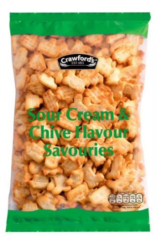 Crawfords Sour Cream & Chive Savouries 8 x 250g